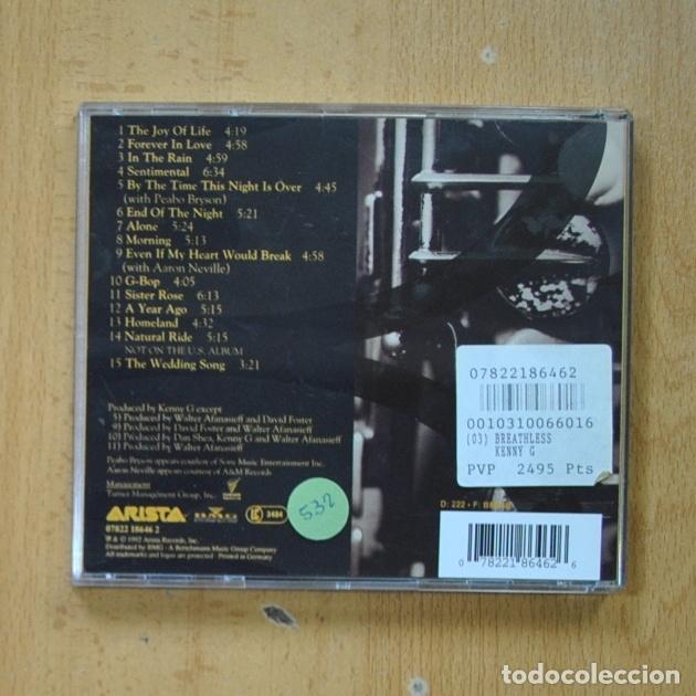CDs de m&uacute;sica: KENNY G - BREATHLESS - CD - Foto 2