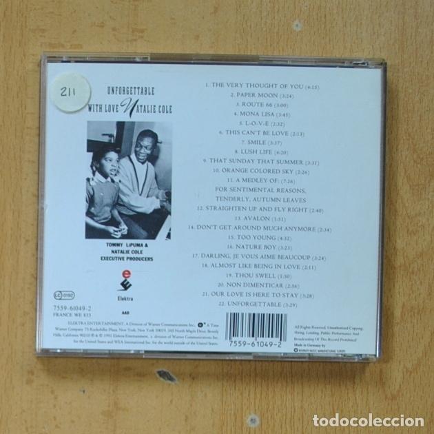 CDs de m&uacute;sica: NATALIE COLE - UNFORGETTABLE - CD - Foto 2
