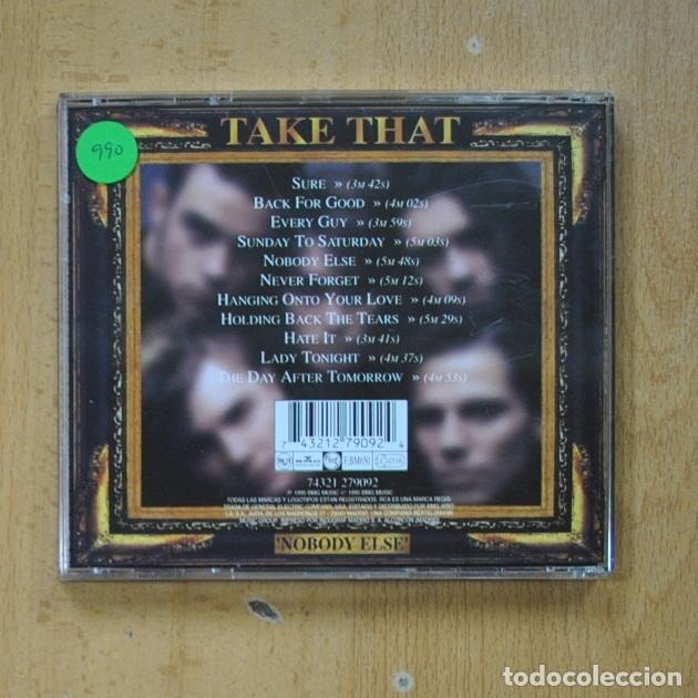 CDs de m&uacute;sica: TAKE THAT - NOBOSY ELSE - CD - Foto 2