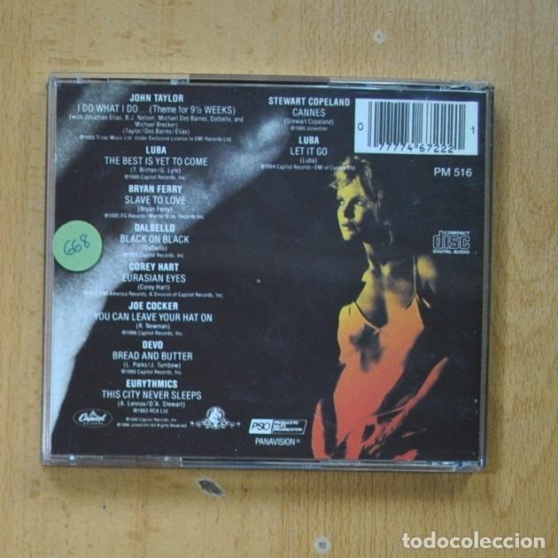 CDs de m&uacute;sica: VARIOS - 9 1 / 2 WEEKS - CD - Foto 2