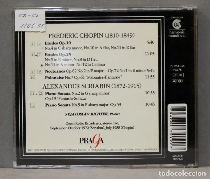 CDs de m&uacute;sica: CD. RICHTER IN PRAGUE. CHOPIN - Foto 2