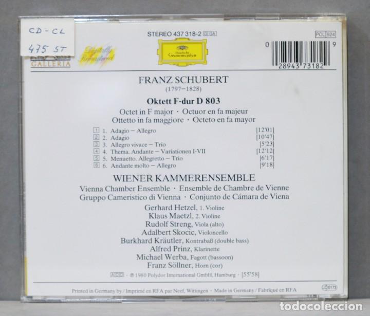 CDs de m&uacute;sica: CD. SCHUBERT. OKTETT D 803 - Foto 2