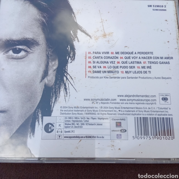 CDs de m&uacute;sica: Cd ALEJANDRO FERN&Aacute;NDEZ &rdquo; CORAZ&Oacute;N ABIERTO&rdquo; - Foto 2