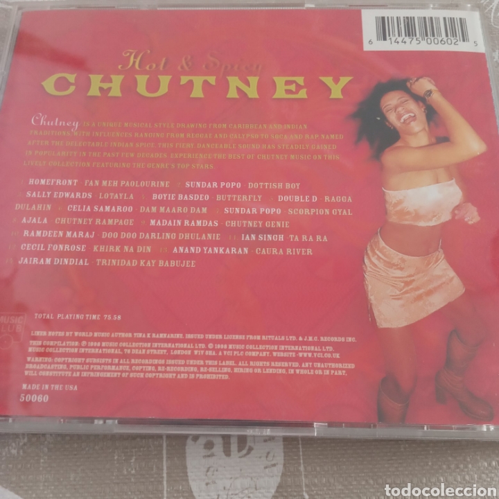 CDs de m&uacute;sica: Cd CHUTNEY &rdquo; HOT & SPICY&rdquo; - Foto 2