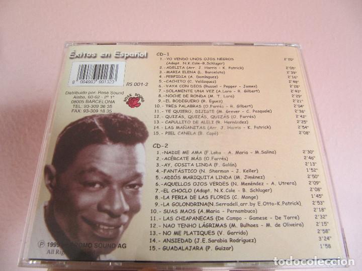CDs de m&uacute;sica: NAT KING COLE EXITOS EN ESPA&Ntilde;OL 2 COMPACTOS-RARO - Foto 2