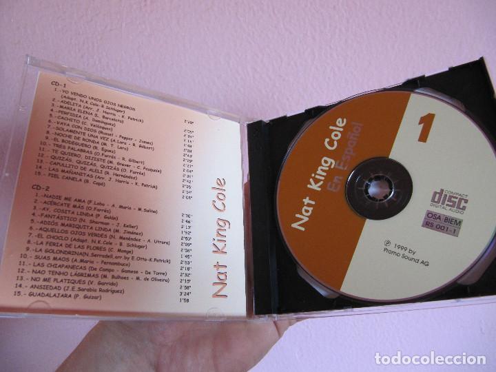 CDs de m&uacute;sica: NAT KING COLE EXITOS EN ESPA&Ntilde;OL 2 COMPACTOS-RARO - Foto 3