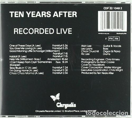 CDs de m&uacute;sica: Ten Years After - Recorded Live - CD - Foto 2