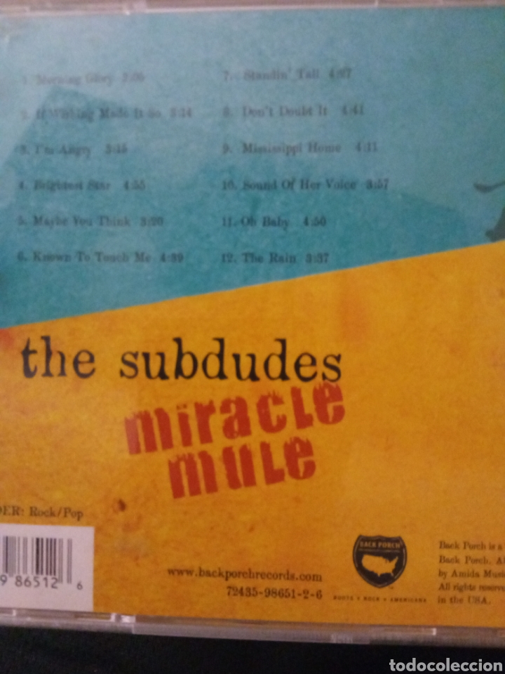 CDs de m&uacute;sica: Cd THE SUBDUDES &rdquo; MIRACLE MULE&rdquo; - Foto 2