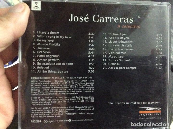 CDs de m&uacute;sica: CD - JOSE CARRERAS - A SELECTION - Foto 2