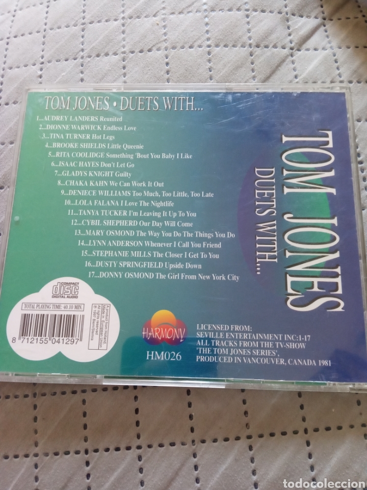 CDs de m&uacute;sica: Cd TOM JONES &rdquo; DUETS WITH...&rdquo; - Foto 2