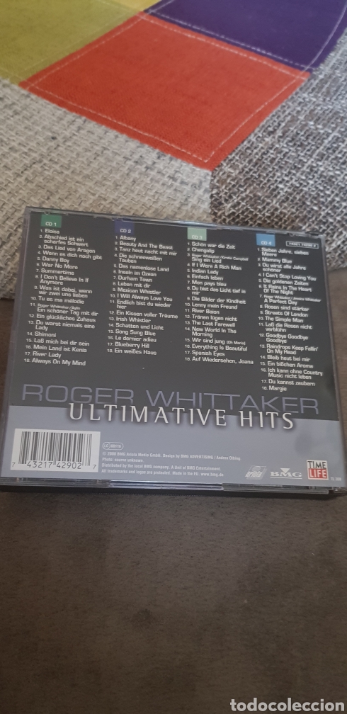 CDs de m&uacute;sica: 4 Cds ROGER WHITTAKER (ULTIMATIVE HITS) - Foto 2
