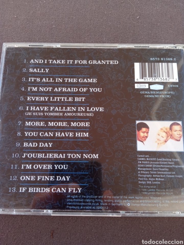 CDs de m&uacute;sica: CD CARMEL &rdquo; COLLECTION &rdquo; - Foto 2