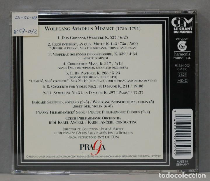 CDs de m&uacute;sica: CD. VOL. 4. MOZART. KAREL ANCERL - Foto 2