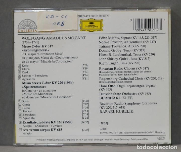 CDs de m&uacute;sica: CD CORONATIO MASS. MOZART - Foto 2