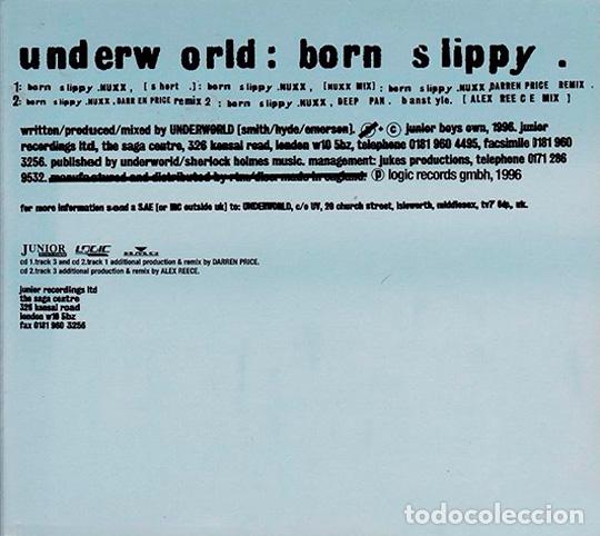 CDs de m&uacute;sica: Underw Orld: Born Slippy. CD 1996 - Foto 1