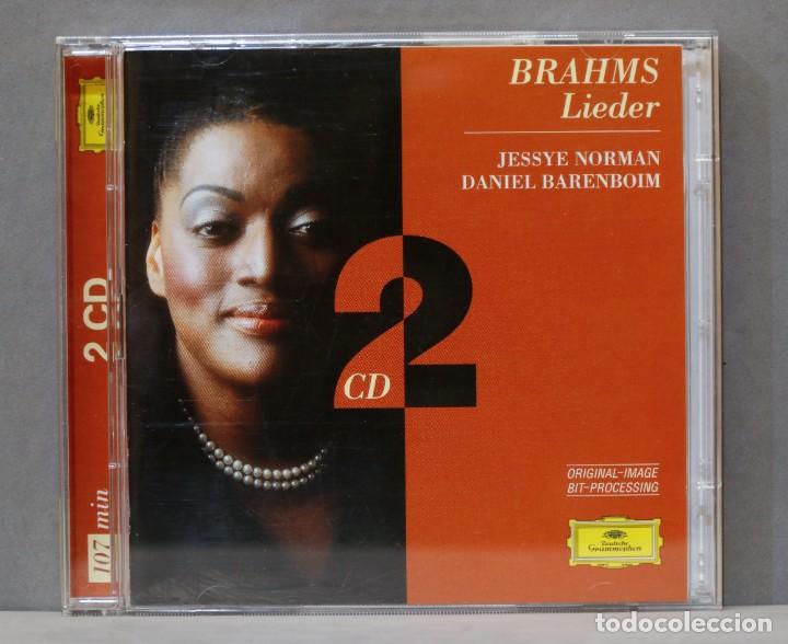 CDs de m&uacute;sica: 2 CD. BRAHMS. LIEDER. NORMAN. BARENBOIM - Foto 1