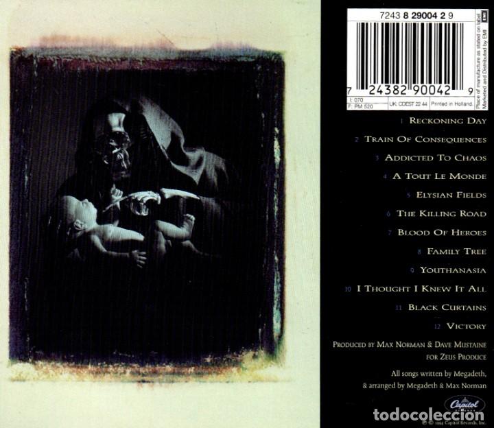 CDs de m&uacute;sica: �R7348 - [DOBLE CD]. MEGADETH. YOUTHANASIA. - Foto 4