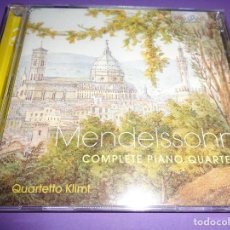CDs de Música: FELIX MENDELSSOHN / COMPLETE PIANO QUARTETS / QUARTETTO KLIMT / BRILLIANT CLASSICS / 2 CD. Lote 276378143