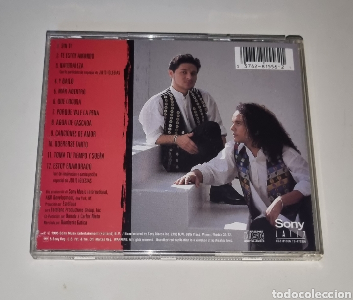 CDs de m&uacute;sica: DONATO & ESTEFANO / CD 1995 US / MAR ADENTRO - Foto 3