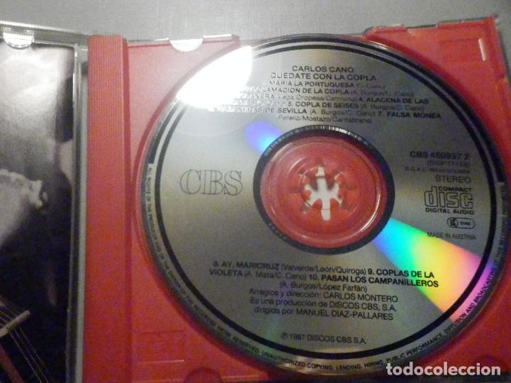 CDs de m&uacute;sica: CD - CD-Rom - Carlos Cano - Quedat&eacute; con la copla - Foto 2