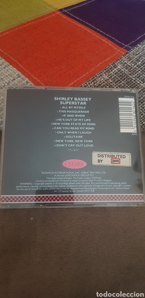 CDs de m&uacute;sica: CD SHIRLEY BASSEY (SUPERSTAR) - Foto 2