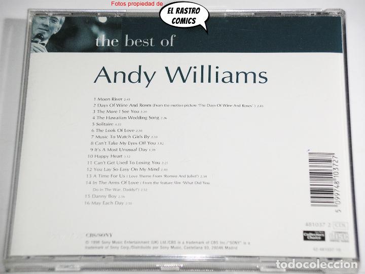 CDs de m&uacute;sica: Andy Williams, The best, CD CBS, 1996 - Foto 2