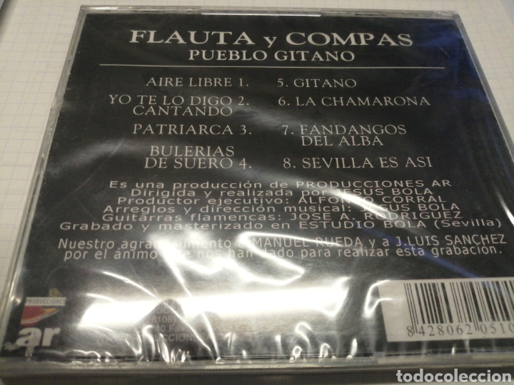 CDs de m&uacute;sica: FLAUTA Y COMPAS PUEBLO GITANO VOL, 1 - Foto 2