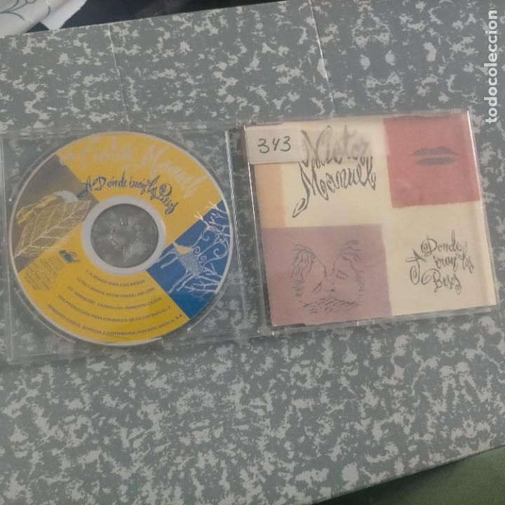 CDs de m&uacute;sica: victor manuel cd single - A DONDE VAN LOS BESOS - Foto 1