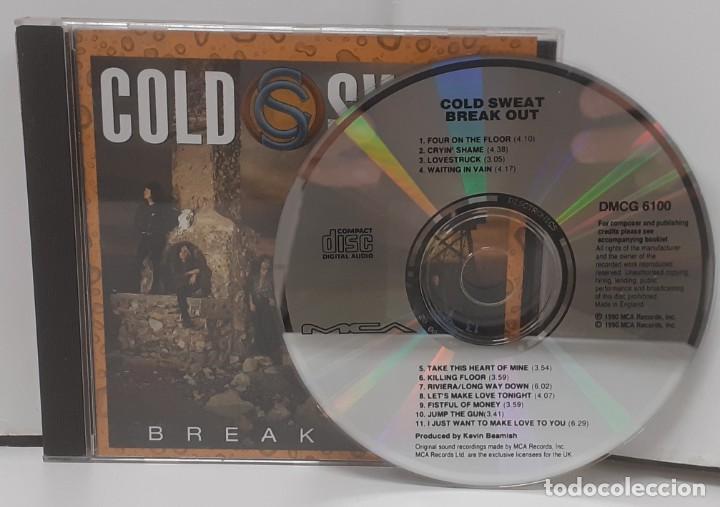 CDs de m&uacute;sica: COLD SWEAT - BREAK OUT (1990) (DMCG 6100) - USADO - Foto 4