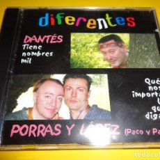 CDs de Música: LEONARDO DANTÉS & PACO PORRAS / DIFERENTES (CORTA LA DIGESTIÓN) / CD. Lote 277167103