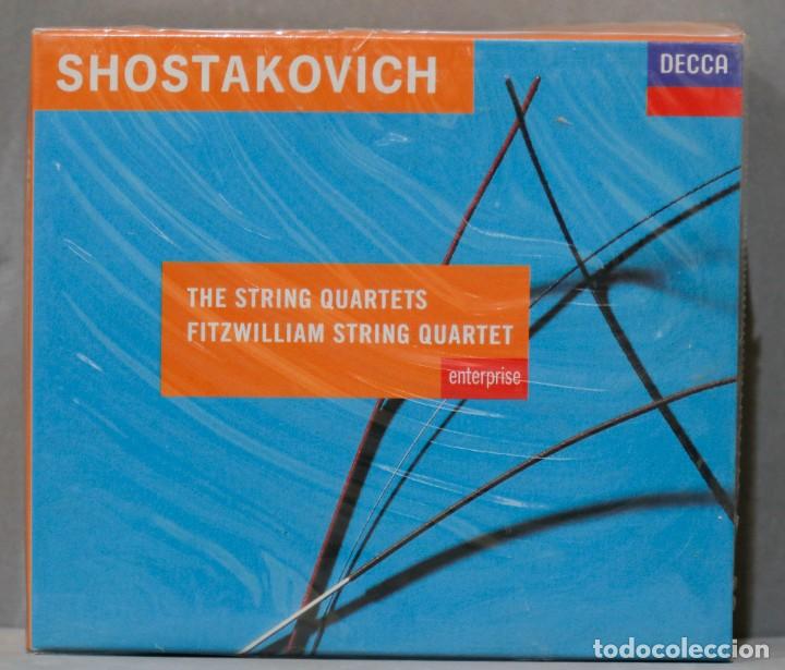 CDs de m&uacute;sica: CAJA CD. THE STING QUARTETS. FITZWILLIAMS STRING QUARTET. SHOSTAKOVICH - Foto 1
