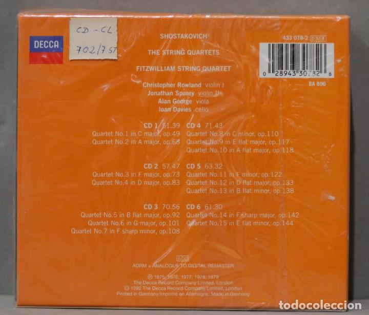 CDs de m&uacute;sica: CAJA CD. THE STING QUARTETS. FITZWILLIAMS STRING QUARTET. SHOSTAKOVICH - Foto 2