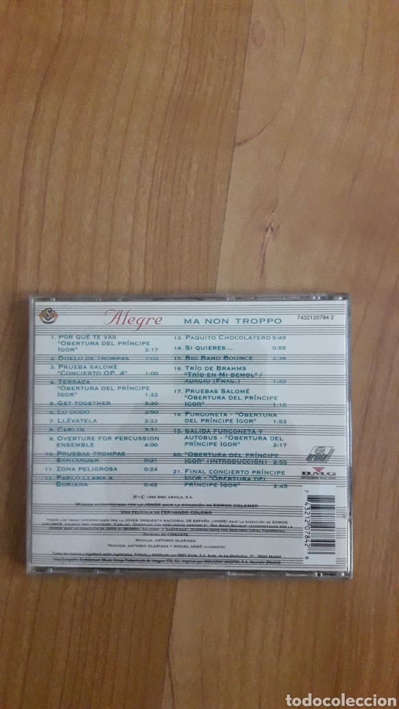 CDs de m&uacute;sica: BSO ALEGRE MA NON TROPPO - Foto 2