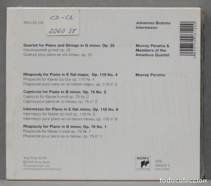 CDs de m&uacute;sica: CD. BRAHMS. INTERMEZZO. AMADEUS QUARTET. PERAHIA - Foto 2