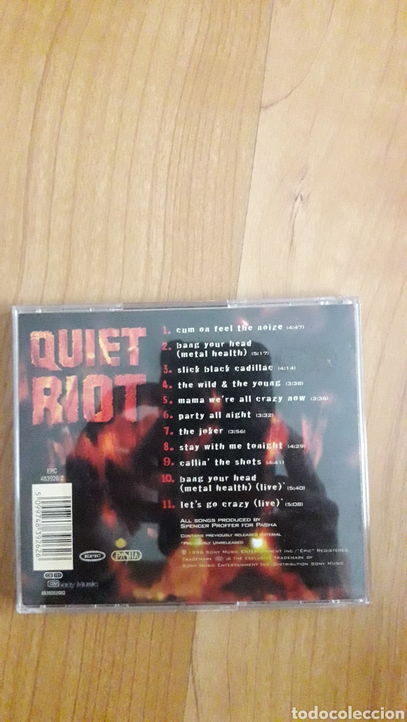 CDs de m&uacute;sica: QUIET RIOT. GREATEST HITS - Foto 2