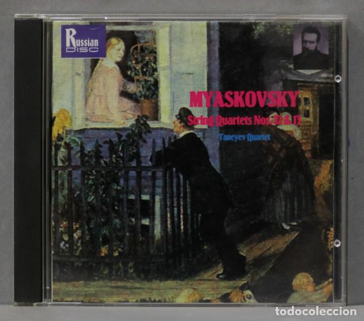 CDs de m&uacute;sica: CD. Myaskovsky. Taneyev Quartet. String Quartets Nos. 12 & 13 - Foto 1
