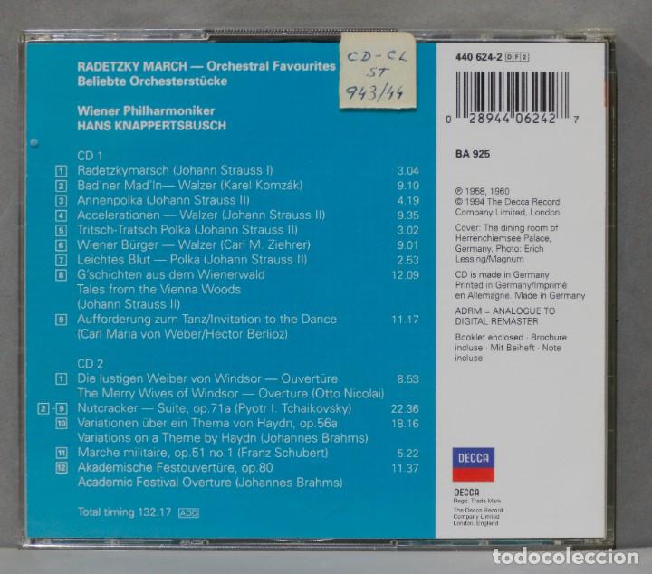 CDs de m&uacute;sica: 2 CD. RADETZKY MARCH - Foto 2