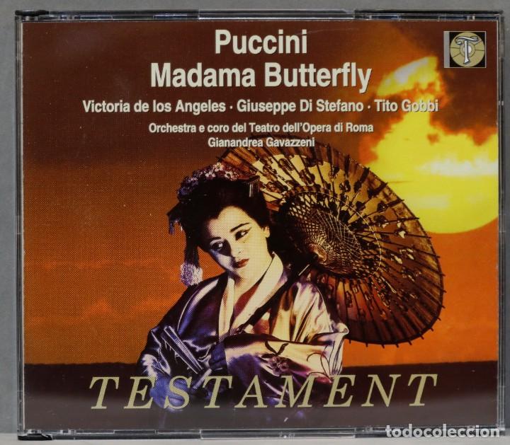 CDs de m&uacute;sica: 2 CD. MADAMA BUTTERFLY. PUCCINI. TESTAMENT - Foto 1