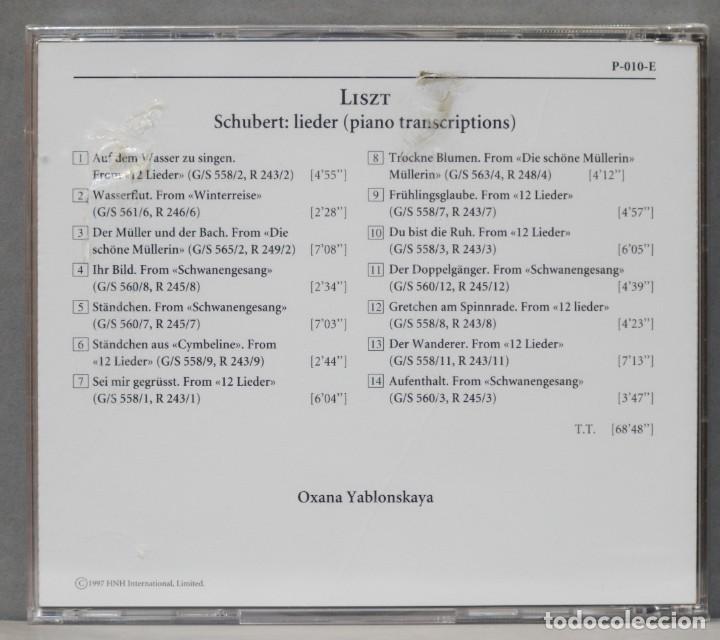 CDs de m&uacute;sica: CD. LISZT. SCHUBER LIEDER. PRECINTADO - Foto 2