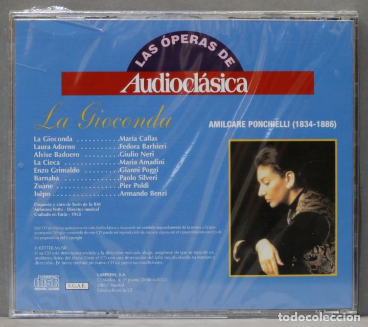CDs de m&uacute;sica: CD. LA GIOCONDA. PONCHIELLI. PRECINTADO - Foto 2