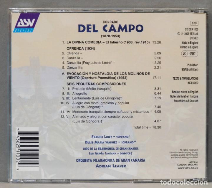 CDs de m&uacute;sica: CD. DEL CAMPO. DIVINA COMEDIA. LEAPER - Foto 2