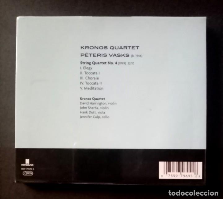CDs de m&uacute;sica: KRONOS QUARTET / PETERIS VAKS - String Quartet No. 4 - CD 2003 - NONESUCH (Nuevo / precintado) - Foto 2