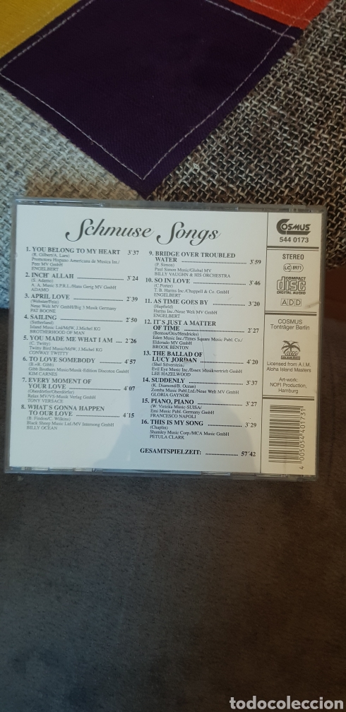 CDs de m&uacute;sica: CD SCHMUSE SONGS - Foto 2
