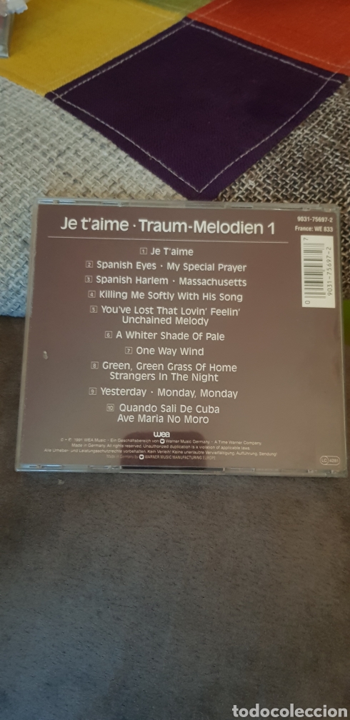 CDs de m&uacute;sica: CD JE TAIME * TRAUM-MELODIEN 1 - Foto 2