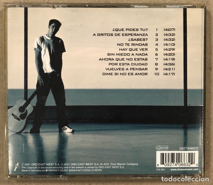 CDs de m&uacute;sica: &Agrave;LEX UBAGO &ldquo;&iquest;QU&Eacute; PIDES T&Uacute;? (DRO 2001). CD. - Foto 2