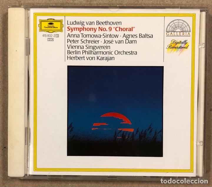 CDs de m&uacute;sica: LUDWIG VAN BEETHOVEN &ldquo;SYMPHONY N&deg; 9 CHORAL&rdquo;. CD. - Foto 1