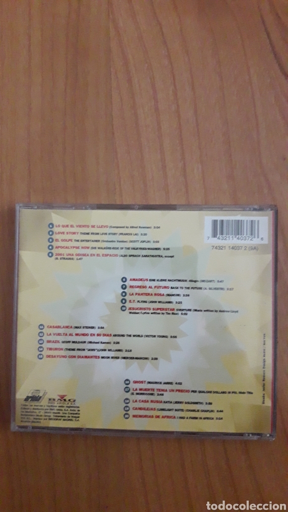CDs de m&uacute;sica: BSO GRANDES CL&Aacute;SICOS DEL CINE - Foto 2