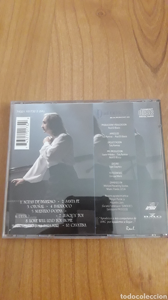 CDs de m&uacute;sica: RAUL DI BLASIO. BARROCO - Foto 2