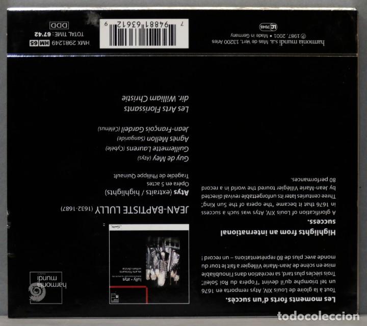 CDs de m&uacute;sica: CD. Lully. Atys Extraits. highlights - Foto 2