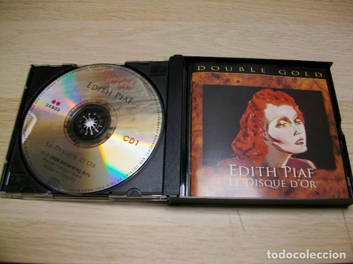 CDs de m&uacute;sica: DOUBLE GOLD EDITH PIAF LE DISQUE DOR CD - Foto 2